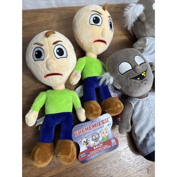 Frenemies Stuffed Plush 4 Figure Lot Granny Baldi NWT 9" Roblox Series 1 Gamers - Picture 4 of 9